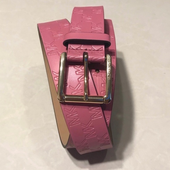 pink michael kors belt